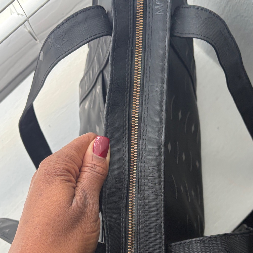 Mcm Black Monogram Tote - image 5